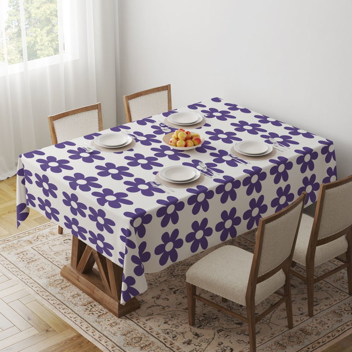 Hermia Mantel Blanco con Patrón Sutil 140 x 180 cm